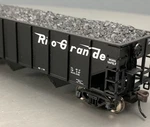 Atlas Trainman 930 Aar 70-TON 3-BAY Hopper Rio Grande #18905 W/load HO8014. Fixed Price $26.71.
