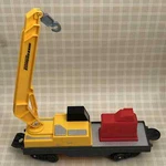 Caterpillar Construction Express Train Car Crane Toy State. Fixed Price $14.99.
