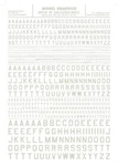 Woodland Scenics MG740 45 Deg Usa Gothic Letter Wht 1/16-5/16TRAIN Decal Sheet. Fixed Price $8.69.
