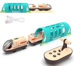 Electric Train For Wooden Track, Remote Control Toy, Motorized An.... Fixed Price $28.86.