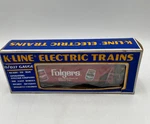 K-line 0/027 Limited Edition 1990 Folgers Coffee 2-BAY Hopper, Open Box. Fixed Price $39.99.
