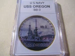 Navy Uss Oregon / BB-3 Challenge Coin. Fixed Price $14.99.