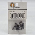 Fox Valley N Scale Fvm 3311 33" Brass Wheels .553" Axle Sealed. Fixed Price $19.95.