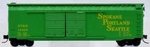 Micro-trains 34040 Scale 50' Std Steel Box Car Dbl Dr-spokane Portland Seattle. Fixed Price $18.11.
