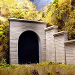 Chooch Concrete Single Tunnel Portal - Scale Model Railroad Scenery #9720. Fixed Price $15.24.