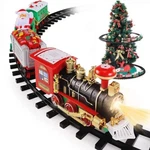 Electric Train Set Kid Toy Xmas Steam Kit Tree Surround Track Battery. Fixed Price $38.80.