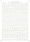 Woodland Scenics MG735 Ext Gothic Rr Letters White 1/16-1/4" Train Decal Sheet. Fixed Price $7.25.