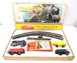 Vtg Cragstan Engineer Train Set Complete W/ Box Battery Operated Kong. Fixed Price $99.99.