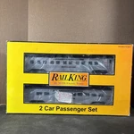 Penn 2-CAR 60' Streamlined Sleeper/diner Passenger Set 30-6717 Mth King Train. Fixed Price $80.96.