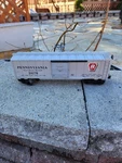 Lionel 6-25014 O/O27 Pennsylvania Prr Railroad 24270 Silver Box Car. Fixed Price $21.00.