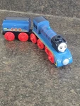 Frieda, Thomas & Friends Wooden Railway Train, Engine Car And Tender, DFX20. Fixed Price $29.01.