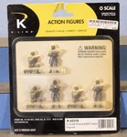 K-line K-42319 Scale Police Swat Team FIGURES-6 Nos. Fixed Price $6.95.