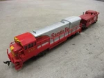 Bachmann Track Tested , Ho Ge U36B Locomotive Santa Fe #350 With At&sf Caboose. Fixed Price $34.95.