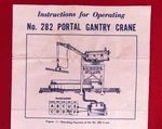 Lionel Postwar Instruction Sheet 282 Portal Gantry Crane - Free Ship 10/54. Fixed Price $13.95.