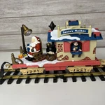 New Bright Holiday Express Animated Train Set Post Office Santa's Mailbox 380-1. Fixed Price $49.99.