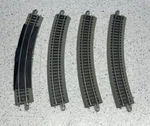 Bachmann Curve Ez Track Scale N4801A 11 1/4" R30 Degree & N4802A Termial. Fixed Price $35.00.