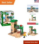 World Signal Station Set 2-PIECE Wooden Train Track Toy With Interactive Re.... Fixed Price $76.56.