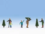 Selling Christmas Trees (5) Figure Set Noch 36927. Fixed Price $24.46.