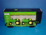 Rail King 30- 7027C John Deere Flat Car (# 40103) W/two Tractors. Fixed Price $79.85.