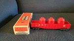 Lionel 6562-25 Nyc Red Gondola W/3 Canisters With White Lettering. Fixed Price $80.00.