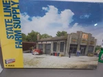 WALTHERS#933-3808-STATE Line Farm Supply-building Kit-sealed-n- Scale. Fixed Price $35.00.