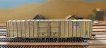 Union Pacific, 60 Auto Parts Boxcar, Athearn, Weathered. Fixed Price $35.00.