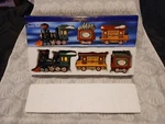 Holiday Time Village Collectibles 3 Piece Porcelain Train Set Vg. Fixed Price $15.00.