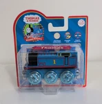 Thomas Friends Wooden Train Celebrating 60 Years Metallic 2005 Rare New Box. Fixed Price $55.00.