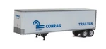 Walthers Ho Scale 40' Trailmobile Trailer (2-PACK) Assembled Conrail 949-2504. Fixed Price $29.13.