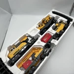 Train Set Cat Equipment Motorized Construction Express Battery Operated W Tracks. Fixed Price $99.99.