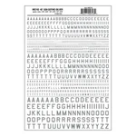 Woodland Scenics Dry Transfer Decals MG743 45 Usa Gothic Silver. Fixed Price $8.79.