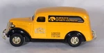1993 Ertl Coin Bank - 1938 Panel Chevy Truck Hawekeye Sports Express. Fixed Price $17.99.