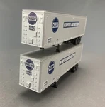 Athearn Built 5154 Norfolk & Western 40 Piggy Back Vans (2) HO7492. Fixed Price $17.00.