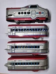 Vintage Marx Union Pacific M10005 Tin Streamline Passenger Train Set 4 Piece. Fixed Price $84.99.