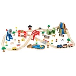Kidkraft Wooden Rural Farm Train Set - 75 Pc Kids Toy Vehicle Play Aged 3+. Fixed Price $83.23.