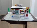 Takara Tomy Tomica Town City Buildings Gas Station & Car Wash + Figure. Fixed Price $34.95.