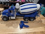 Bruder 02814 Mack Granite Cement Mixer Truck - Blue. Fixed Price $75.00.
