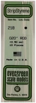Evergreen #218 .020" X 14" Styrene Rods New Free Shipping. Fixed Price $9.99.