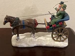 Buggy Ride Courting Lemax Christmas Village Carole Towne Collection 63568 Nib. Fixed Price $21.99.