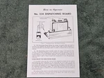 Lionel # 334 Dispatching Board Instructions Original. Fixed Price $10.99.