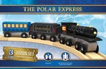 Masterpieces The Polar Express Wood Toy Train Set 3-PIECE. Fixed Price $24.99.