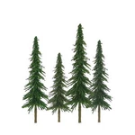 Jtt Scenery Products 92025 Z 1"-2" Super Scenic Spruce Trees (set Of 55). Fixed Price $35.58.