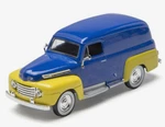 New 1/8 Inch Diecast 1:48 Scale 1948 Ford Panel Truck (blue & Yellow). Fixed Price $12.95.