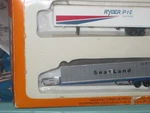Con-cor Scale Tractor Trailer Set Ryder P-i-e Nationwide/sea Land. Fixed Price $24.99.