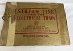 Vintage Louis Marx Stream Line Steam Type Electric Train Set W Box - Untested. Fixed Price $109.99.