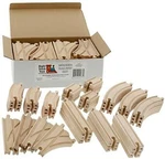 Wooden Train Track Lot 52 Piece Set Play For Thomas Railway System 18 Feet. Fixed Price $39.99.