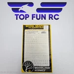 Woodland Scenics MG758 Script & Old English - Silver Dry Transfer Decal Train. Fixed Price $5.01.