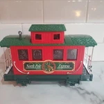 Lighted Caboose North Pole Express Christmas Train Set Eztec Scale. Fixed Price $23.77.