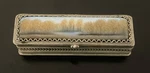 Scenic Enamel & Silver Lined Needle Case Box Fall Colors Trees Around Lake. Fixed Price $250.00.