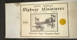 Jordan Highway Miniatures Ho Kit #301 Baggage Wagon Nos!. Fixed Price $16.99.